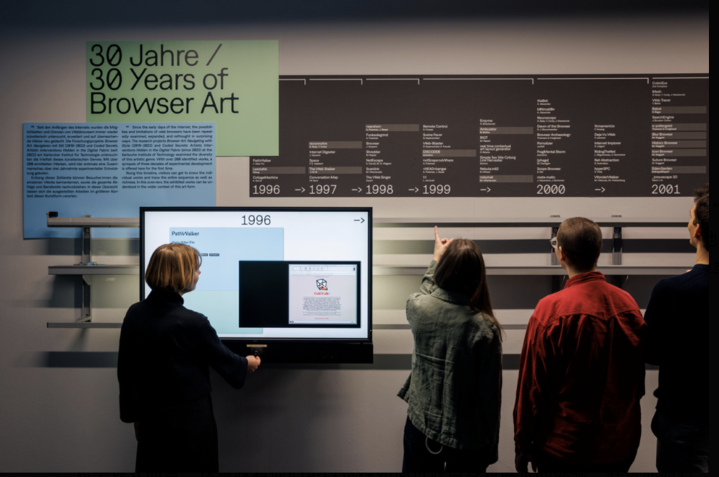 Jeffrey Shaw, Net.Art Browser, 1999/2025 / © ZKM | Center for Art and Media Karlsruhe, photo: Felix Grünschloß