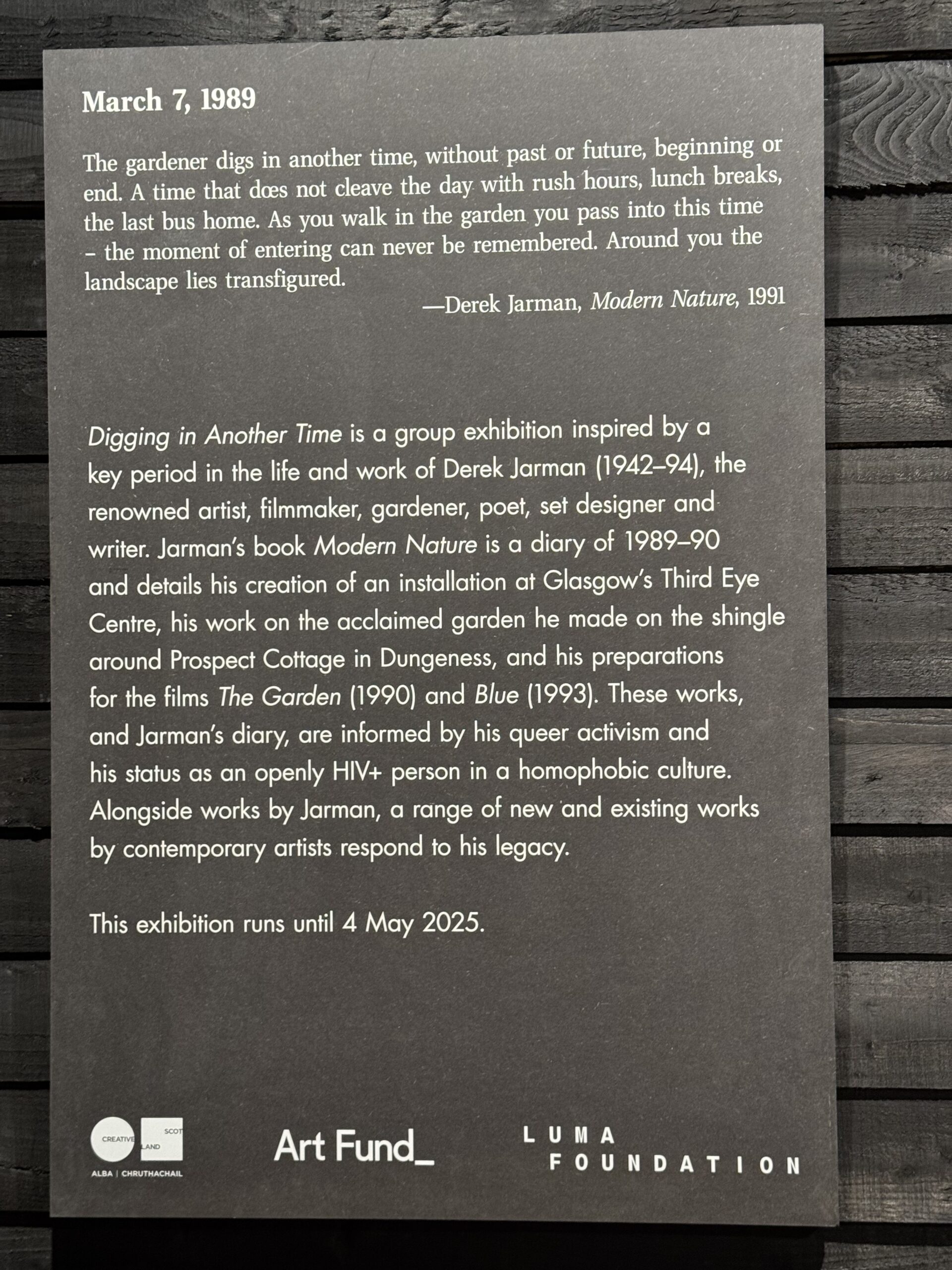 Derek Jarman’s Modern Nature