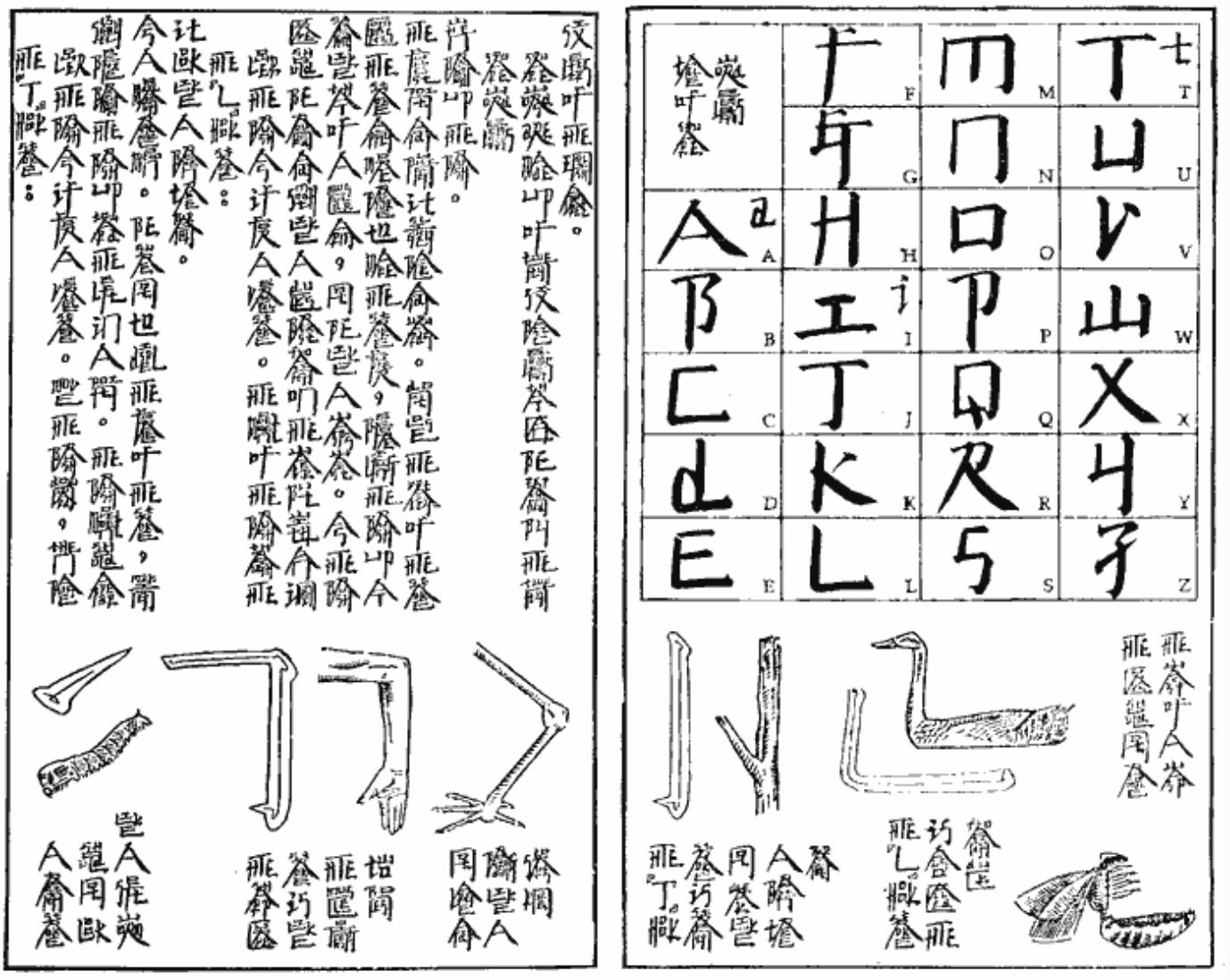Square Word Calligraphy Classroom, The series in Book from the Sky, Xu Bing