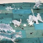 Title: Constellation Artist: Kiki Smith Date: 1996 Materials: Glass, ink on Nepalese paper Dimensions: Variable installation