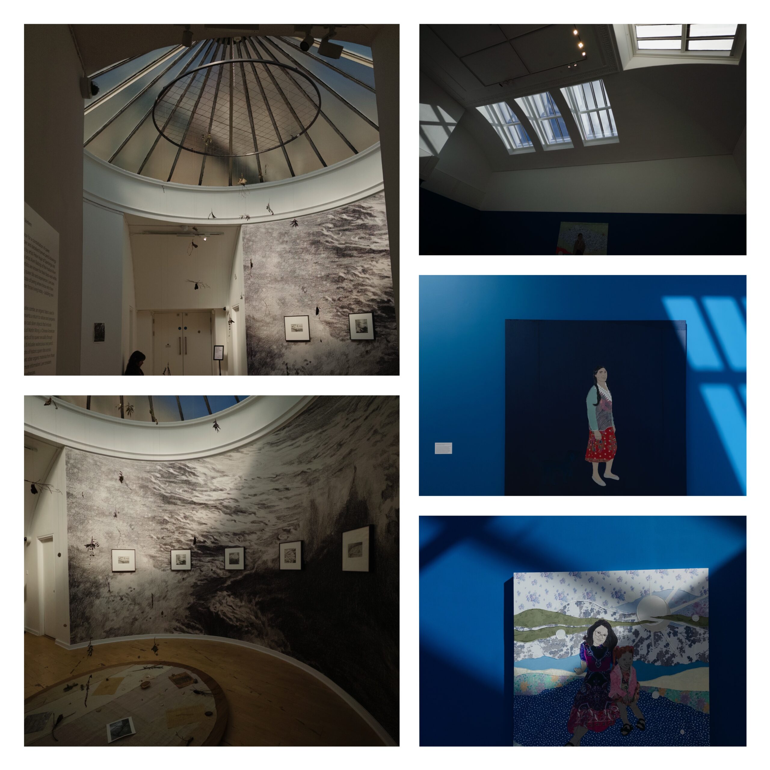 Changes of light and shadow in the exhibition The dead don't go until we do