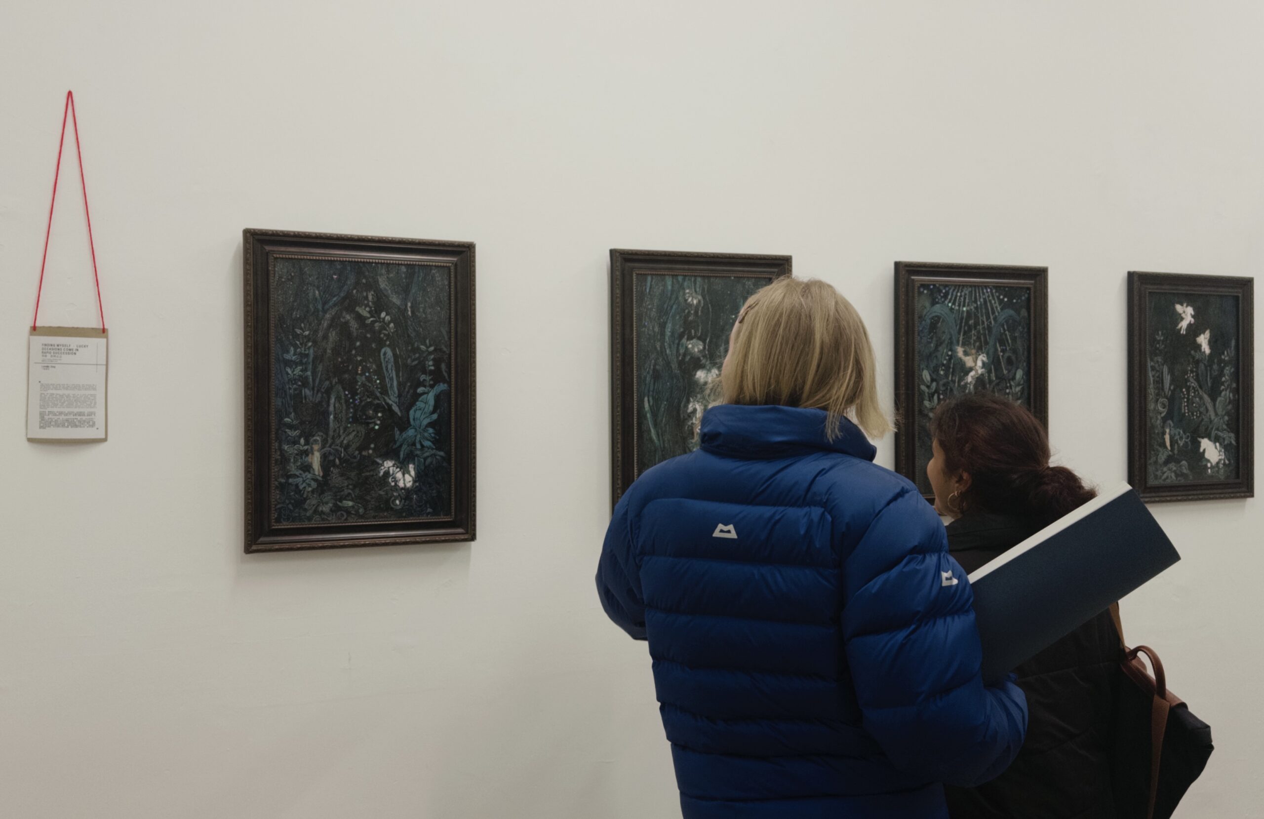 My works of art watched by the audience