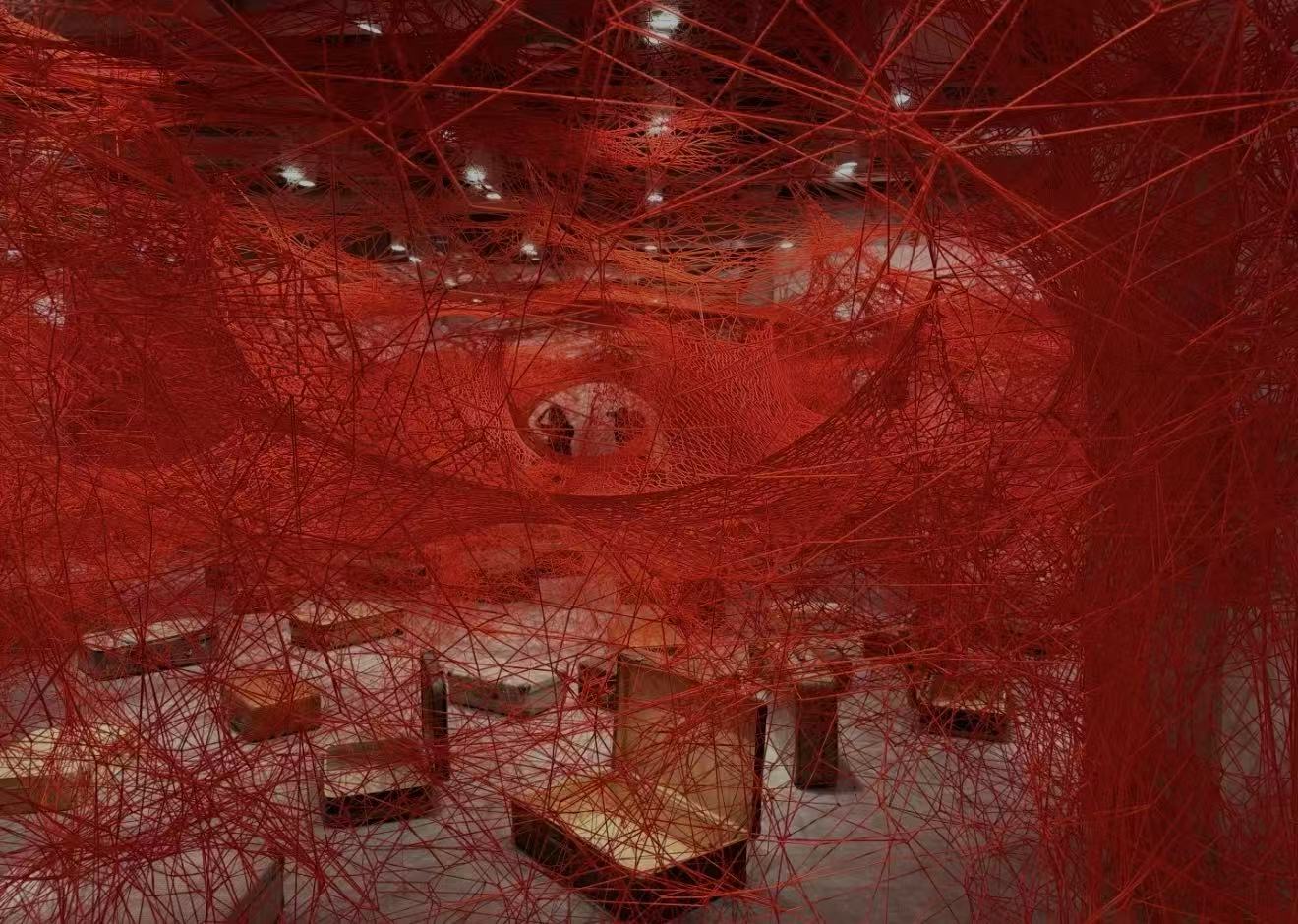 Fig9. Chiharu Shiota, The Key in the Hand, 2015.