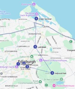 Edinburgh map
