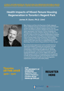Health Impacts of Mixed-Tenure Housing Regeneration in Toronto's Regent Park