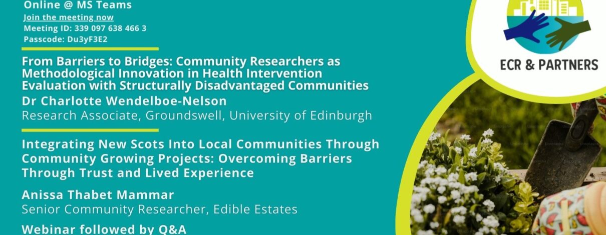 From Barriers to Bridges: Community Researchers as Methodological Innovation in Health Intervention Evaluation (Hybrid Webinar)