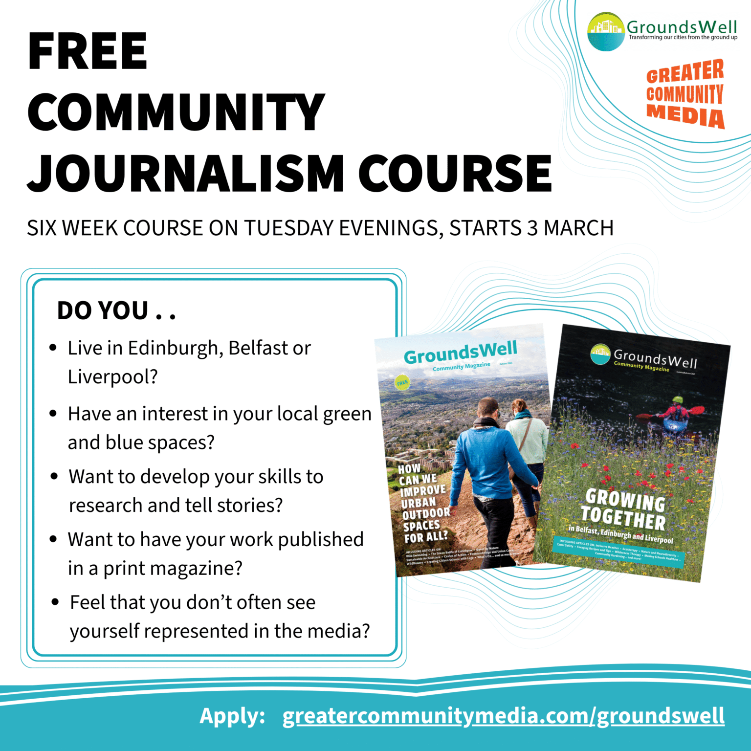Free Community Journalism Course – SCPHRP