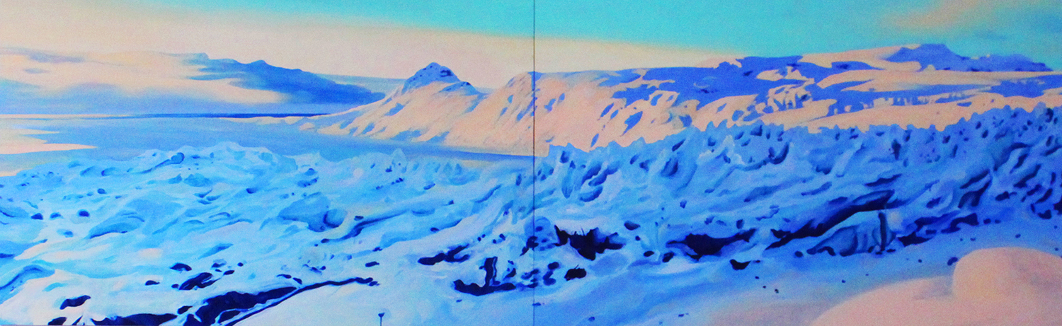 'Artic Cracking' painting