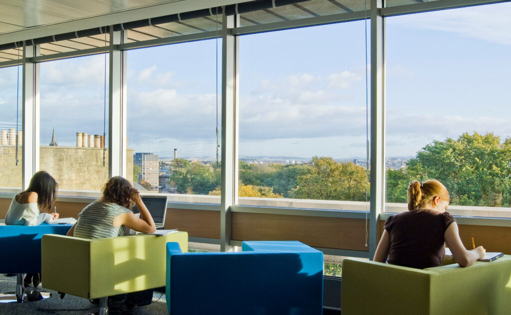 Centre for Research Collections 5th Floor Study Areas.