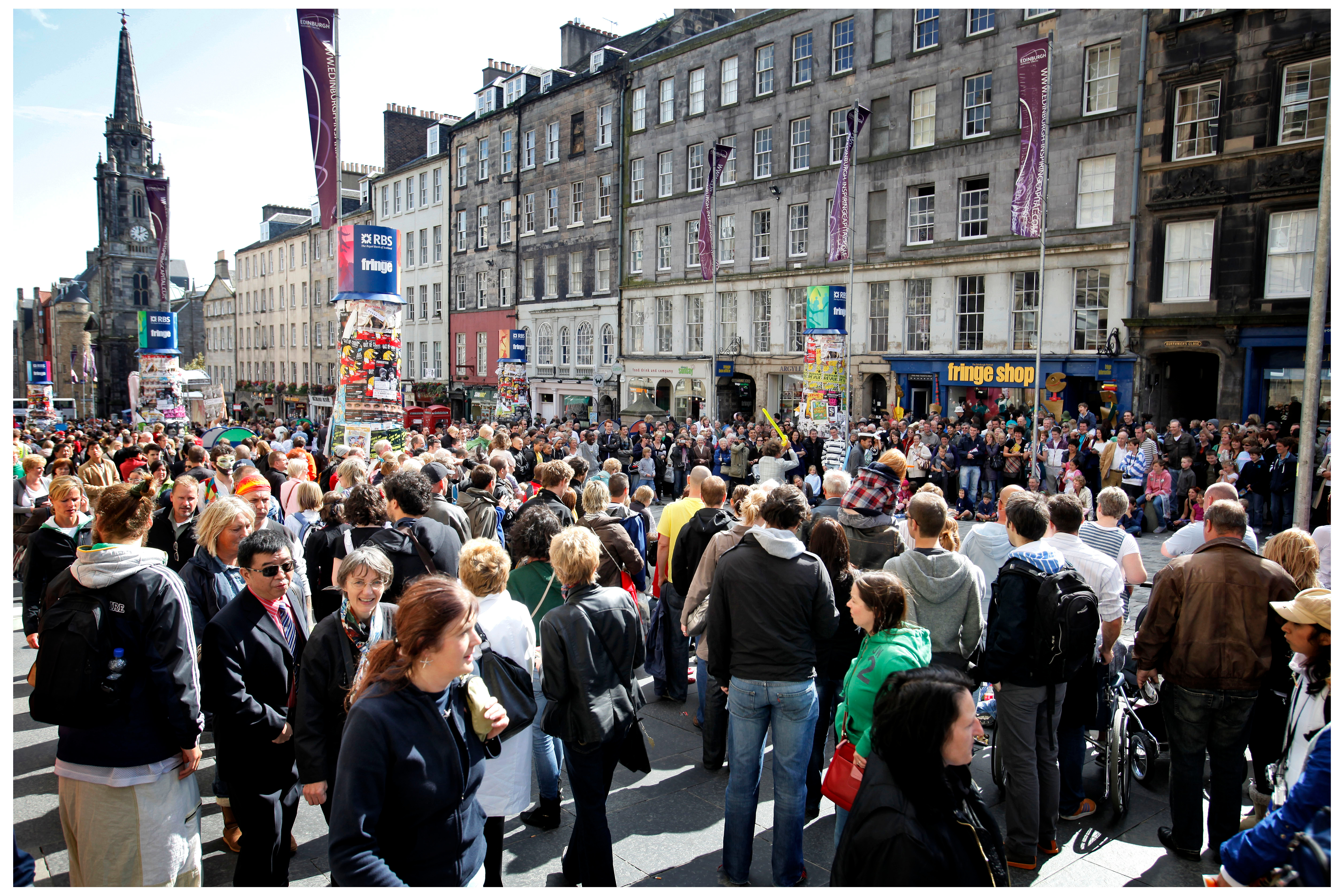 SHCA Blog Royal Mile during the Fringe Festival