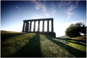 'Scotland's shame' was intended to be another Parthenon to commemorate Scottish soldiers killed in the Napoleonic wars but construction was halted in 1829 due to lack of money. Only one facade of pillars was built.