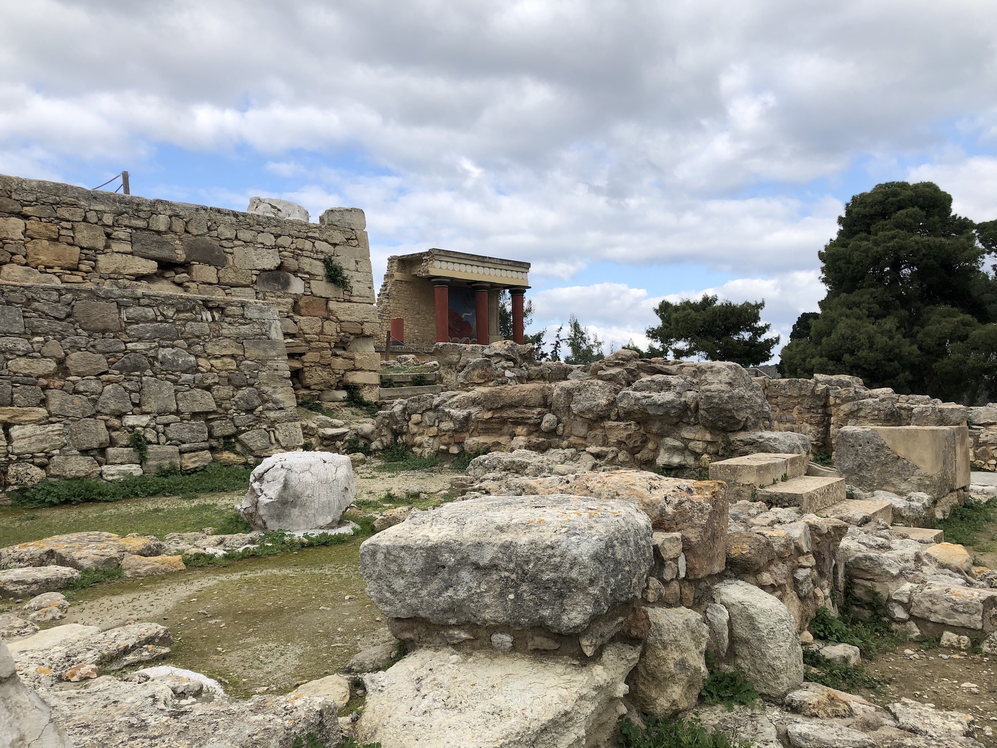 The ruins of Knossos on Crete