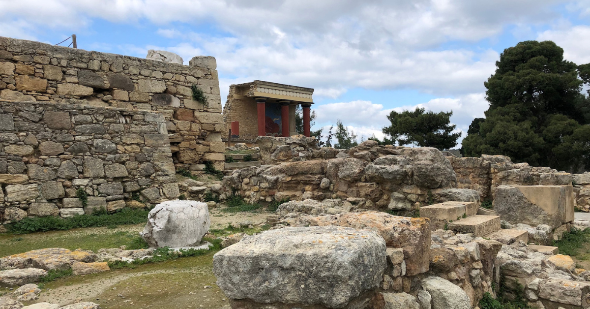 The ruins of Knossos on Crete