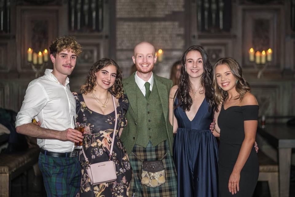 Members of the History Society at pictured at the the last History Society Ball.