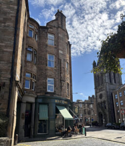 The exterior of Hector's, a pub in Stockbridge