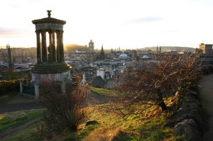 SHCA Blog View of Edinburgh from Calton Hill at sunset