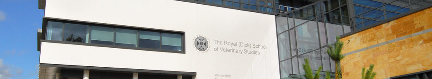 Image of the front of the Royal (Dick) School of Veterinary Studies, Easter Bush, University of Edinburgh