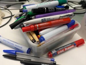 Pens sent for recycling
