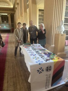 Telling people about Bi+ Visibility Day and the intersectional inclusion work going on at UoE by the Staff Pride Network today & tomorrow at @DODEdinburgh at the Playfair Library. Thanks to Rachel, Regina, Julie, Michelle and Jonathan for hosting. #BiVisibilityDay #DoorsOpenDay