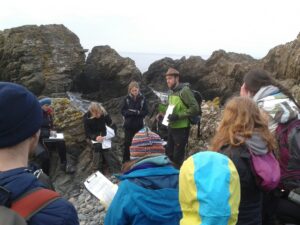Teaching in the field at Stonehaven