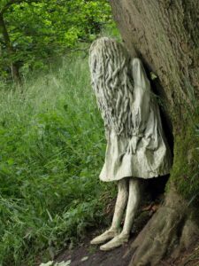 Jupiter Artland - The Weeping girls exhibit