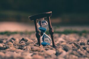 A sand timer