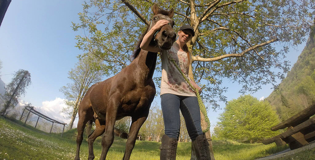 Kirsten and a horse