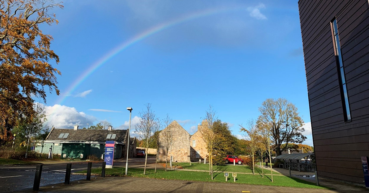 View of a rainbow