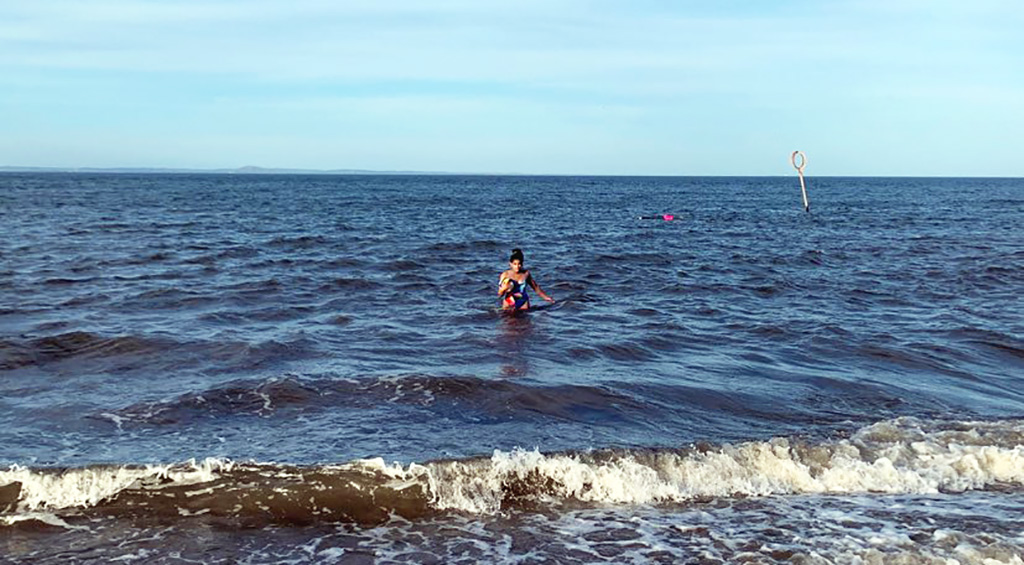 The sea at Portobello Beach