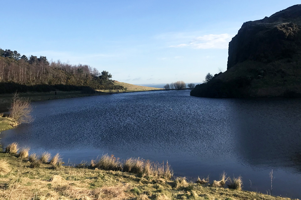 View of water and Arthur's Seat