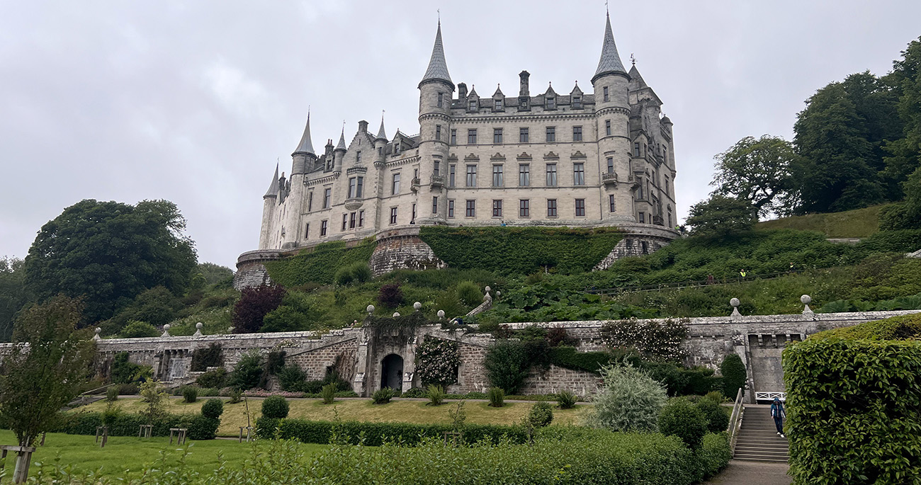 View of a castle and its grounds