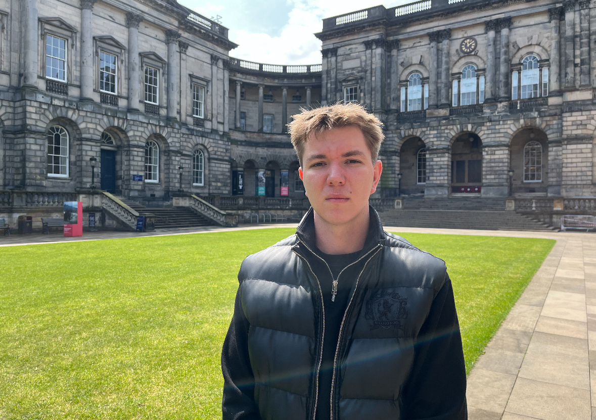 Tymofii in the Old College Quad