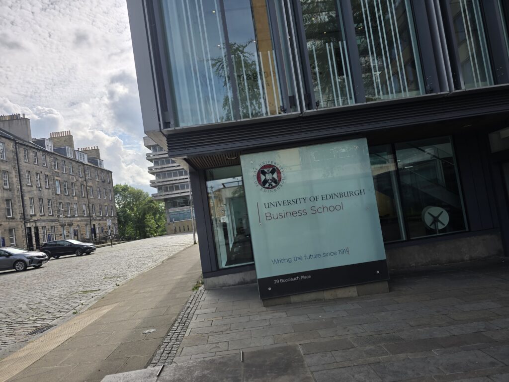 the outside view of the Business School