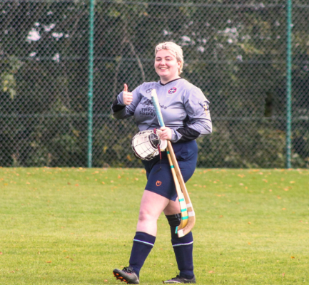 Ailis after a shinty match