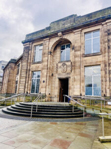 Exterior of Ashworth building.