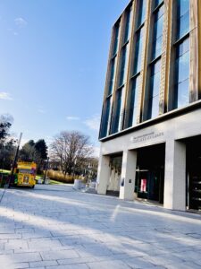 Exterior of the Nucleus Building on King's Building campus, Edinburgh.