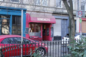 Exterior of Domenico's in Leith, Edinburgh.