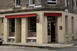Exterior of Lannan bakery, in Stockbridge.