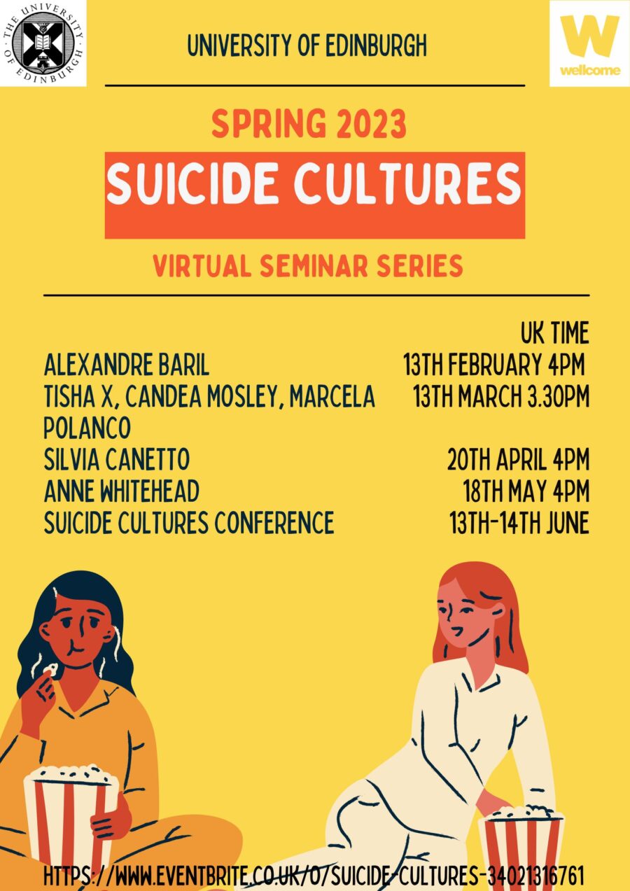 Suicide Cultures Seminars Suicide Cultures Reimagining Suicide Research