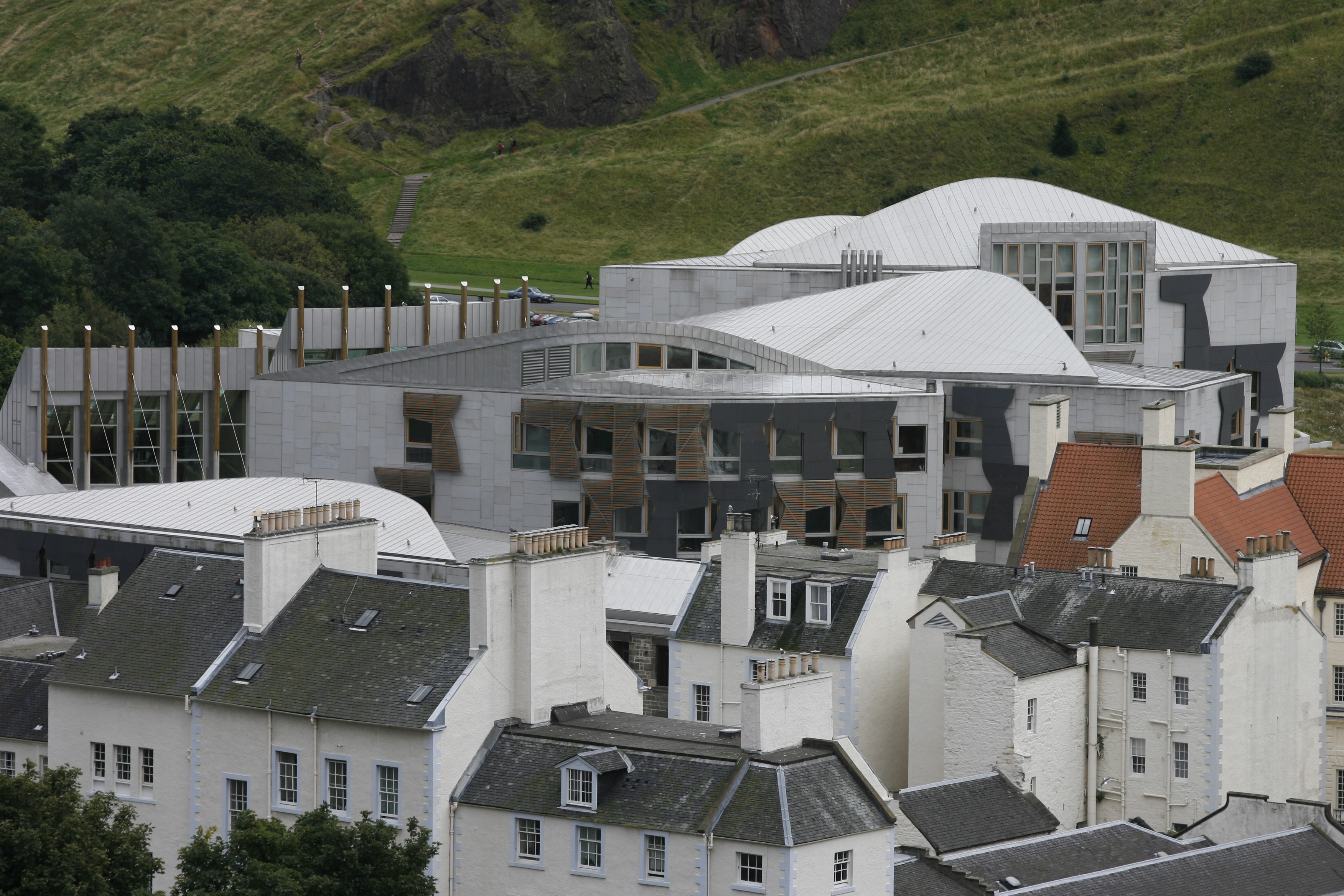 Photograph of the Scottish Parliament building.