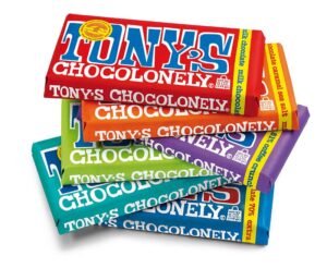Tony's Chocolonely's chocolate bars