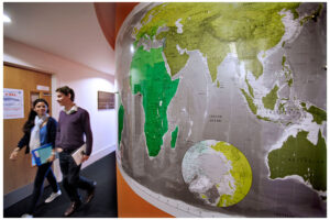 School of Social and Political Science Students at the Chrystal Macmillan Building. [Paul Dodds]