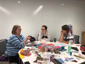 The IAD team holding a craft session.