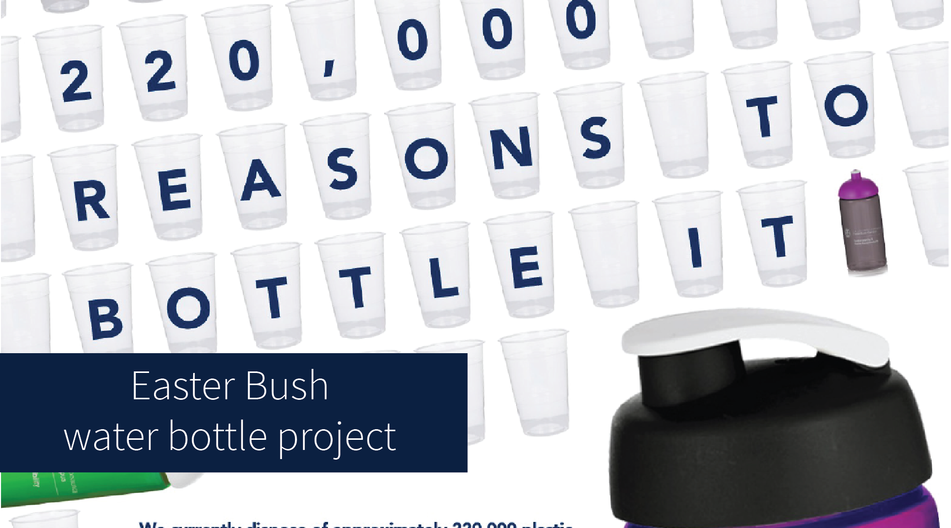 Bottle It Banner - Easter Bush water bottle sustainability project OCT 2016 - Brian McTeir