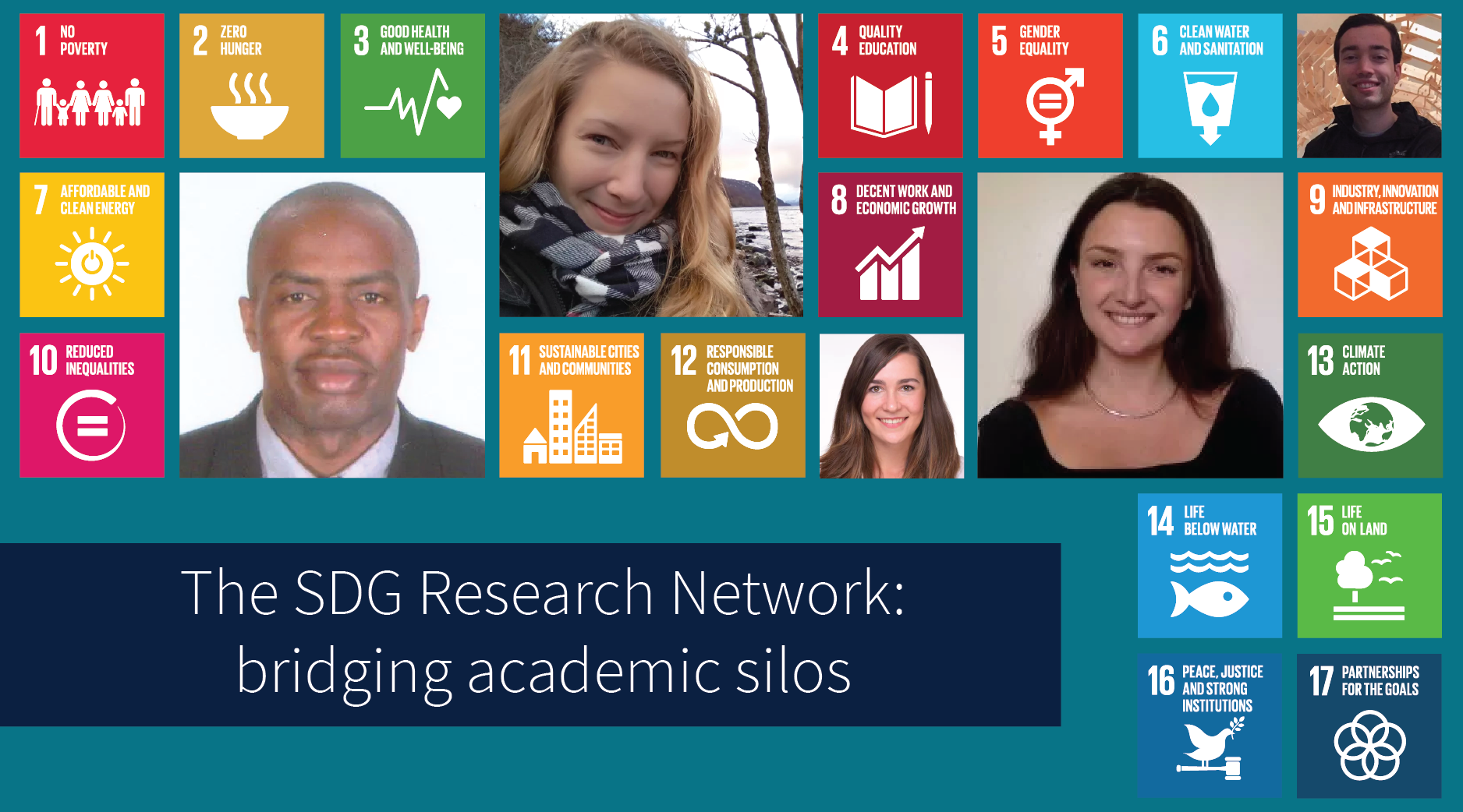 SDG network, Kim Vender, Zakary Campbell-Lochrie, Benard Oguna, Rebecca Grant, Emma Yule