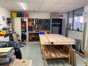 Makers Space workbenches