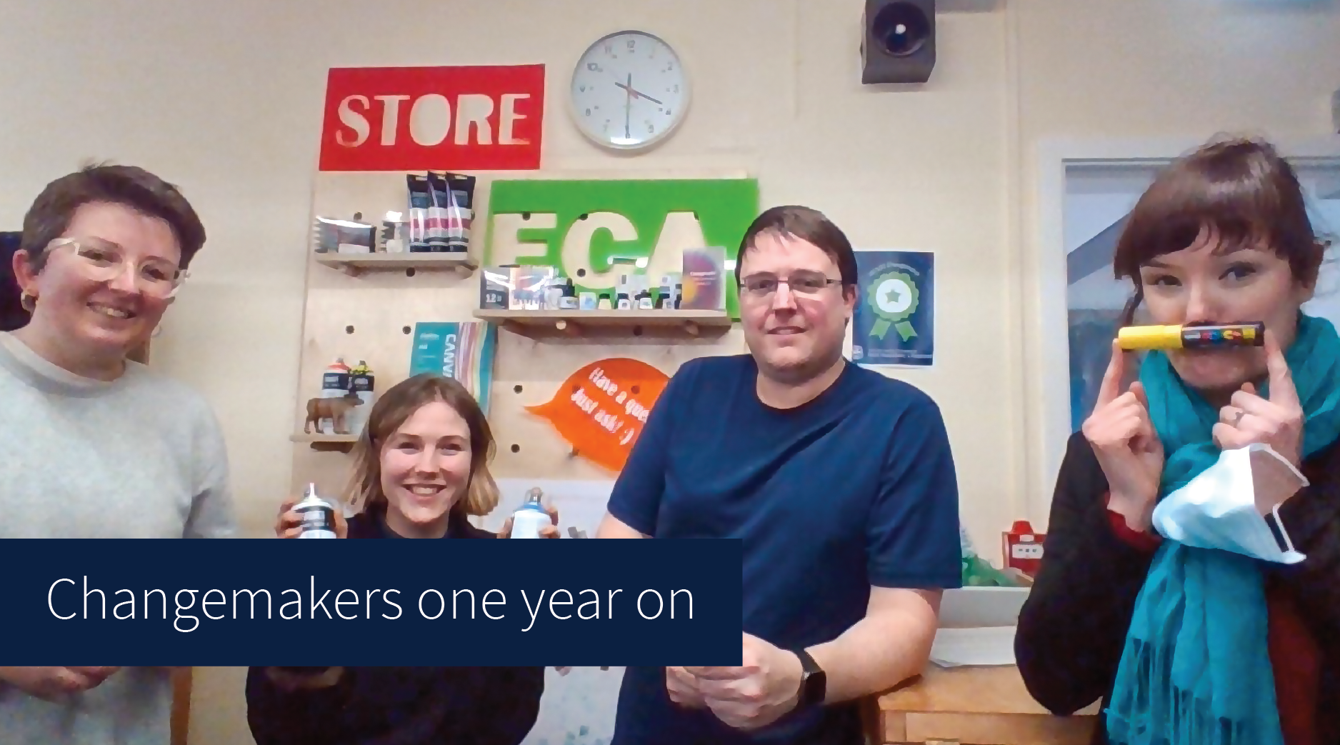 Edinburgh College of Art store team, Changemakers one year on