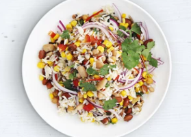 Healthy Eating Week Recipes – Mixed bean and wild rice salad