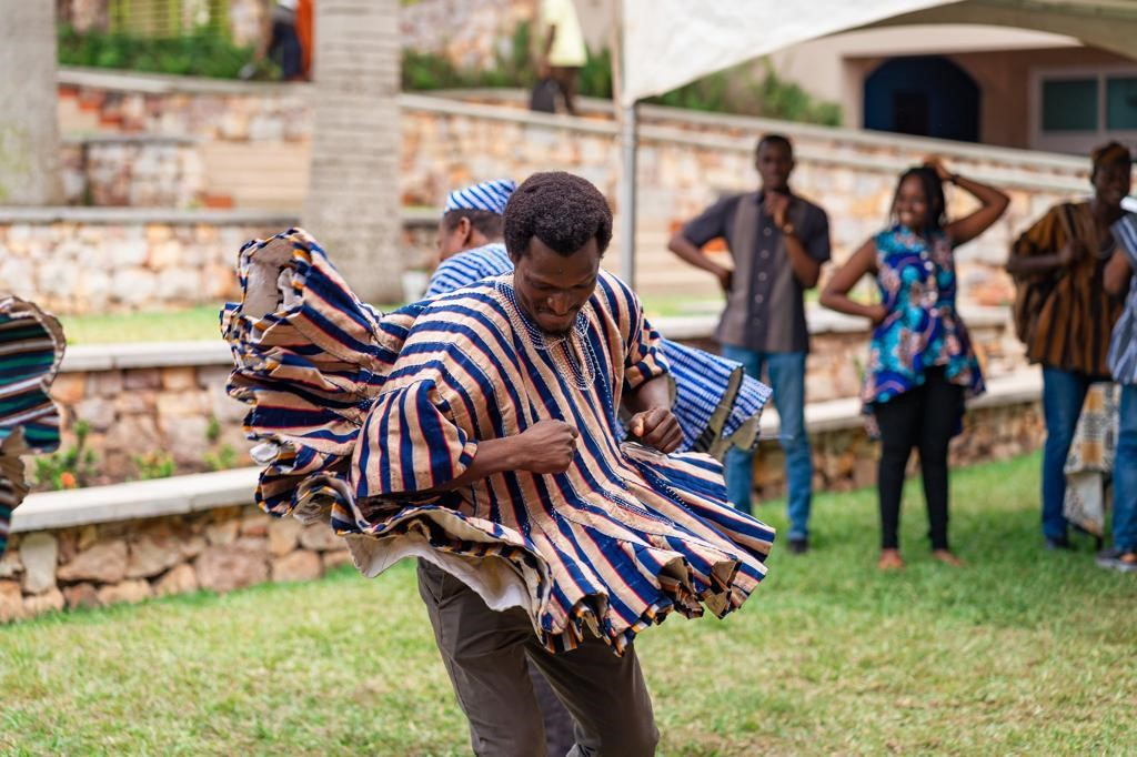 Photo features scholar Ayebilla Avoka, MSc Global Food Security and Nutrition. 