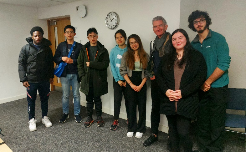 A photograph of a group of first year medical students at the Engagement and Inclusivity group meeting